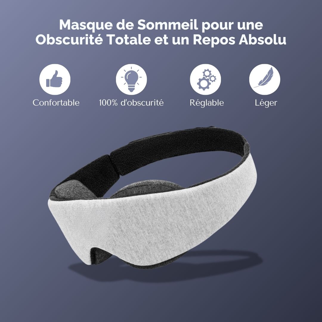 Nocturna 360 - Masque de sommeil Obscurité totale